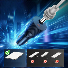 For Starlink  Power Adapter 12V-24V Car Charger 90W 30V3A Intelligent Step  Converter Cigarette Lighter Adapter B