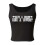 Women's Western Crop Tank Top Black S 4