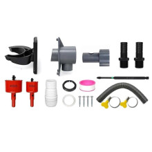 Rain Collector for Downpipes 70-110mm, Rainwater Collector with Mounting Accessories and 1m Hose, Rain Butt Connection