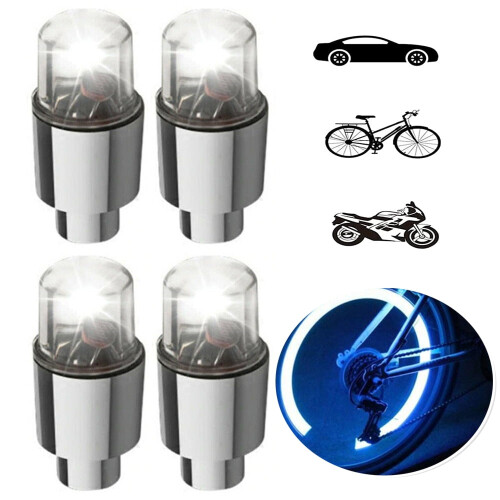 PENGXIANG RGB LED λευκό φως καπακιού βαλβίδας ελαστικού 4 τεμάχια