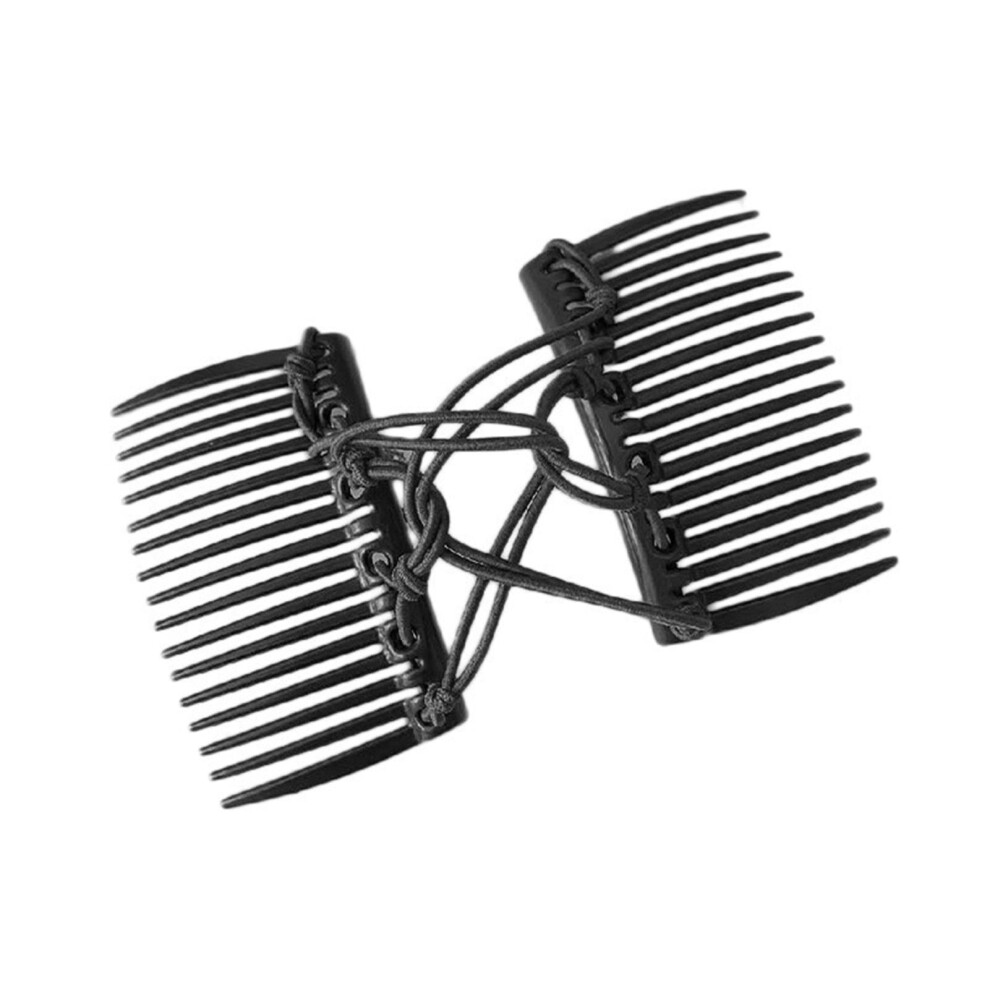 Non-slip elastic hair comb for women, lightweight bun clip