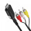 USB-C–RCA-sovitin, jossa on 3-porttinen jakaja 1