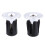 Eatbuy aluminum handlebar end plugs 2 pcs silver 2