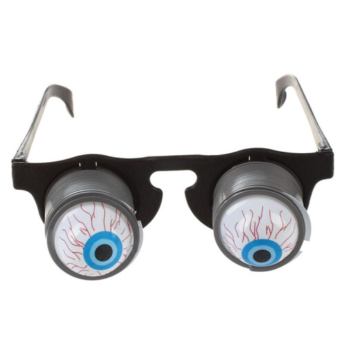 2X Halloween Carnaval Feest Plastic Grap Horror Schok  Ogen Bril Speelgoed