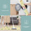 Easter chick yellow kitchen rugs set of 3, 6