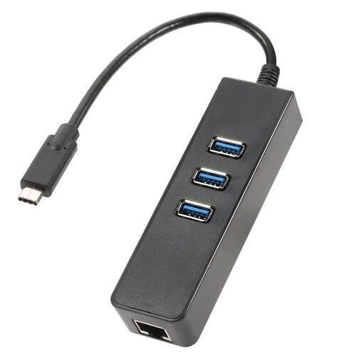USB-C3.1 σε USB3.0HUB3Port Κάρτα δικτύου Gigabit Ethernet Lan Adapter τύπου C 1