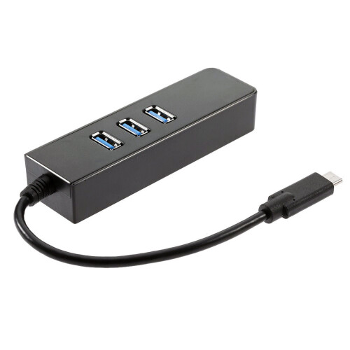 USB-C3.1 σε USB3.0HUB3Port Κάρτα δικτύου Gigabit Ethernet Lan Adapter τύπου C 2