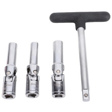 Autogereedschapset voor Gloeibougies met 3/8 Inch Interface, T-Vormige Dop voor 8 mm, 10 mm en 12 mm Bougies voor Efficiënte Autoreparaties