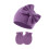 Ensemble bonnet et moufles en coton pour bébé fille 0-6 mois 1