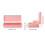 Ozmmyan double layer pencil case pink small and large 2