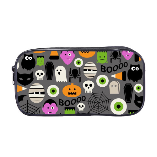 Halloween Print Children's Pencil Case Large Capacity 1