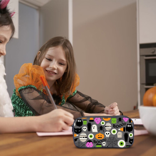 Halloween Print Children's Pencil Case Large Capacity 2