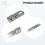 Steel Hasp Latch 19 cm 3-Fold with Screws Silver 3