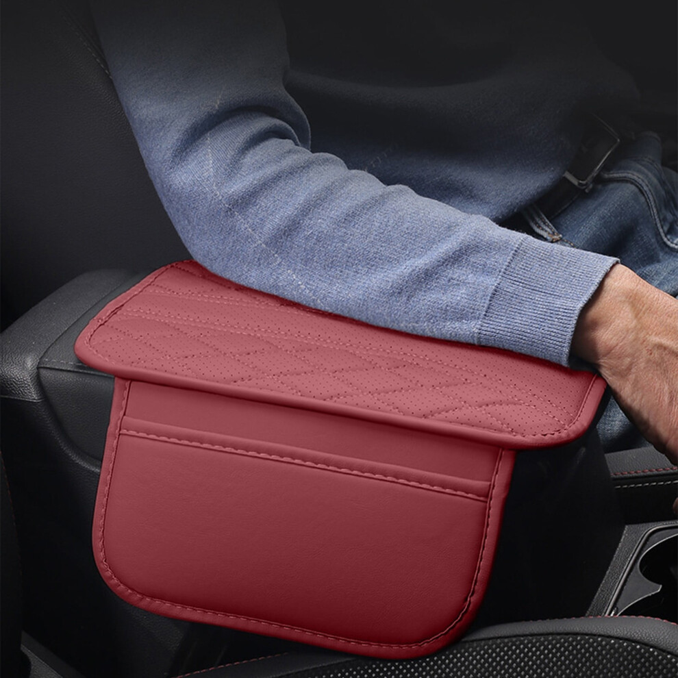 Leather Car Center Console Armrest Cushion Universal Fit 913466056125
