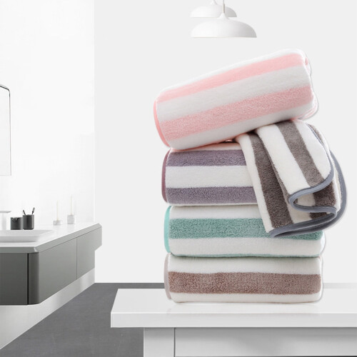 Serviette de bain douce, épaisse et absorbante 35 x 75 cm 2