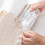 Transparent pencil case beige large capacity 6