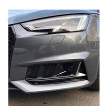 1Piar Front Bumper Fog Light Grille Cover Fog Light Bezel for A4 B9 Sports Style 2016-2018 8W0807681G 8W0807682G