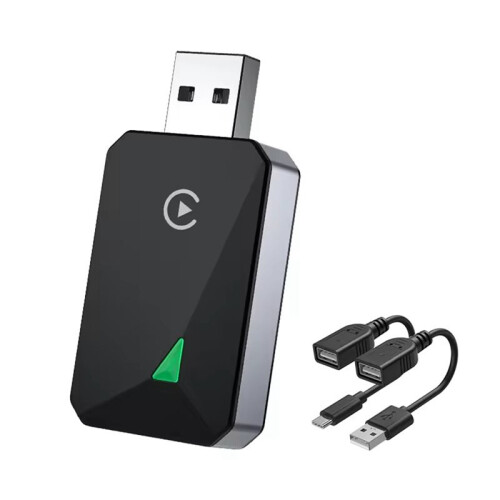Car Wireless Android Auto Carplay 2in1 Box Plug& Wired to Wireless Dongle CarPlay Android Auto   Box