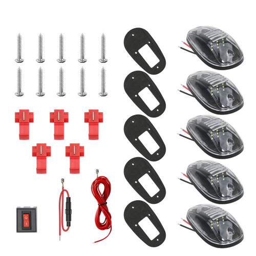 9 φώτα σήμανσης οροφής LED για φορτηγά, SUV, RV, ρυμουλκούμενα, 12V 1