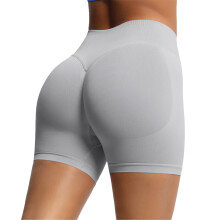 Pantaloni scurți de yoga pentru femei cu talie înaltă, respirabili, cu uscare rapidă