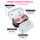 Canvas Pencil Case Blue Large Capacity Multi-layer 4