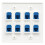 Καλώδιο Ethernet τοίχου 8 θυρών - διπλής σύνδεσης Cat6RJ45Jack, πρόσοψης θηλυκό σε θηλυκό - 5