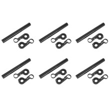 6X Handlebar Extension Mount Bicycle Bike Handle Bar Bracket Extender Holder(Black)