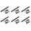 6X Handlebar Extension Mount Bicycle Bike Handle Bar Bracket Extender Holder(Black) 1