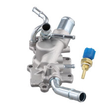 Engine Coolant Thermostat Housing with Sensor 11060-ET00A for Sentra 2.0L Versa 1.8L 11060-ET000 11060-ET00C