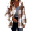 Dame vinterjakke med hette, langermet pullover 4