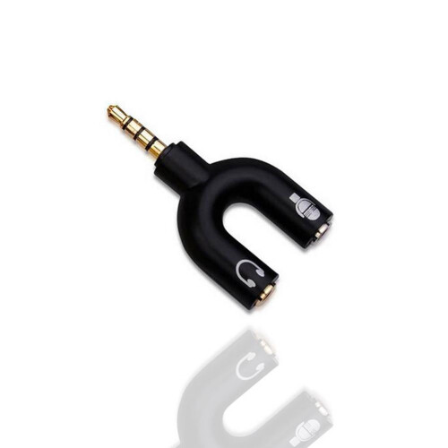 Adaptateur répartiteur stéréo 3,5 mm pour micro et casque 1