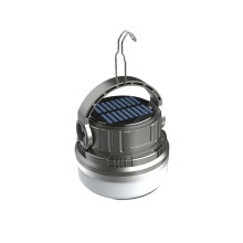 Lampe de Camping Portable, Étanche, Rechargeable par USB et Énergie Solaire, Batterie 1500 MAh, 3 Vitesses Réglables, Verte
