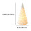 White Ceramic Christmas Tree 4.8 Inch Warm Light Matte 3