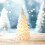 White Ceramic Christmas Tree 4.8 Inch Warm Light Matte 4