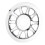 Chrome Outer Rear Pulley Cover Insert for  Softail Fat Boy Lo FLSTN FXSTC 1