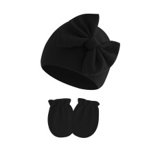 Set aus Baumwollmütze und Fäustlingen für Babys (0-6 Monate)
