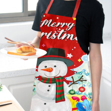 Christmas apron for women floral waterproof 1 piece