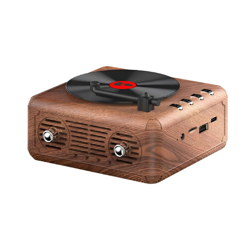Ραδιόφωνο FM Vintage CD Player με φινίρισμα ξύλου