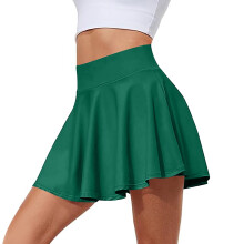 Dames yogarokje met hoge taille en zakken - effen kleur,