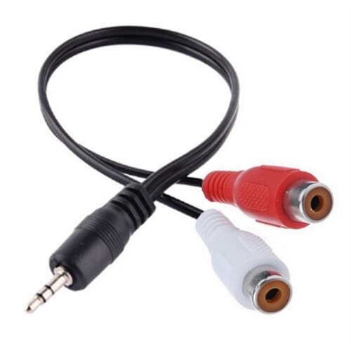 Καλώδιο AUX σε RCA Pangheng 3,5 χιλ. αρσενικό σε 2 RCA θηλυκό 1
