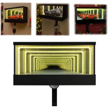 Porte-clés LED infini pour garage 25 x 12 cm
