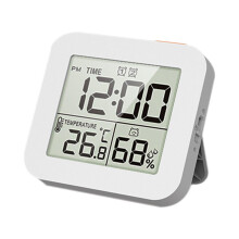 Horloge de salle de bain numérique avec rétroéclairage et minuteur de douche