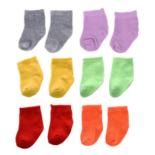 Doll Socks for 18 Inch Dolls 6 Pairs