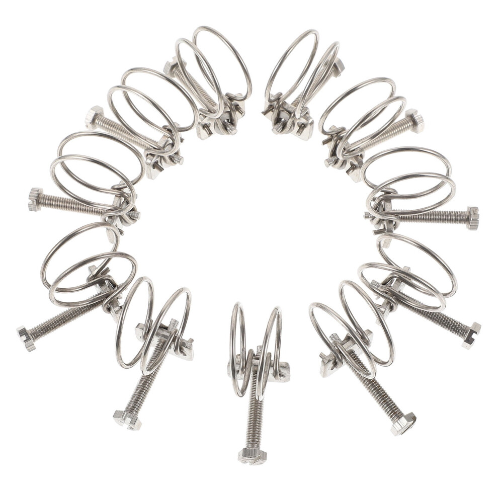 Frcolor Stainless Steel Pipe Clamps 10 Pcs 913466065189