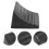 Black Rubber Triangle Wheel Chock 11.8x5.3x4.3 in 1