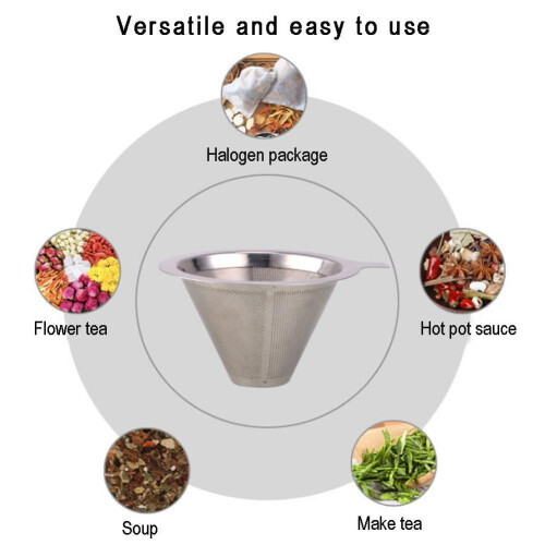 Kaffefilterholder til drypper i rustfrit stål 2