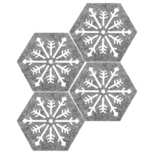 Set de table Homoyoyo gris clair (4 pièces)