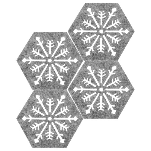 Set de table Homoyoyo gris clair (4 pièces)