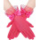 Kurze Damen-Abendhandschuhe aus Spitze mit Schleife, Passform 1