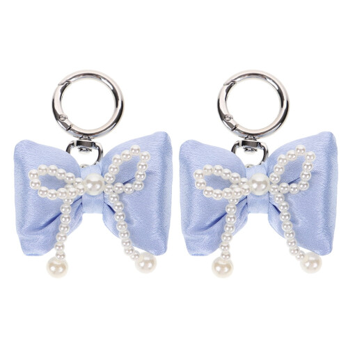 Portachiavi con fiocco artificiale per donna (2 pezzi)